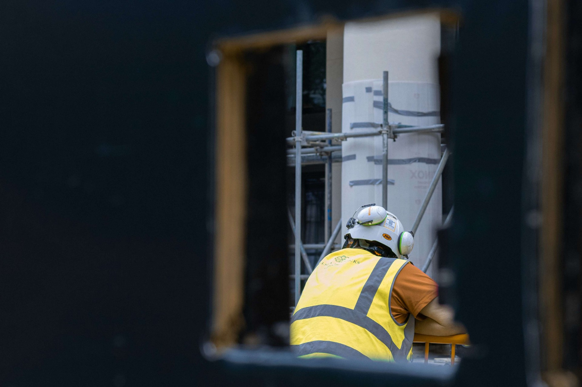 Engineer performing underpinning
